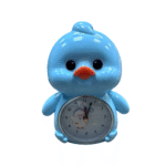 Duck Design Acrylic Alarm Clock, Battery Operated, Light blue