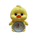 Duck Design Acrylic Alarm Clock, Battery Operated, Yellow