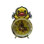 Yellow Duck Alarm Clock With Golden Frame