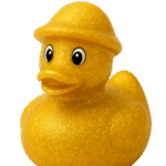 Glitter Gold Rubber Duck 5cm