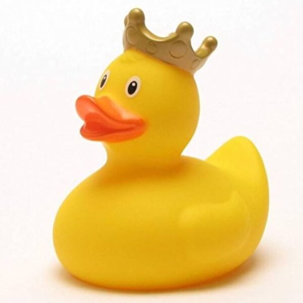 Yellow Rubber Duck with Golden Crown 8cm