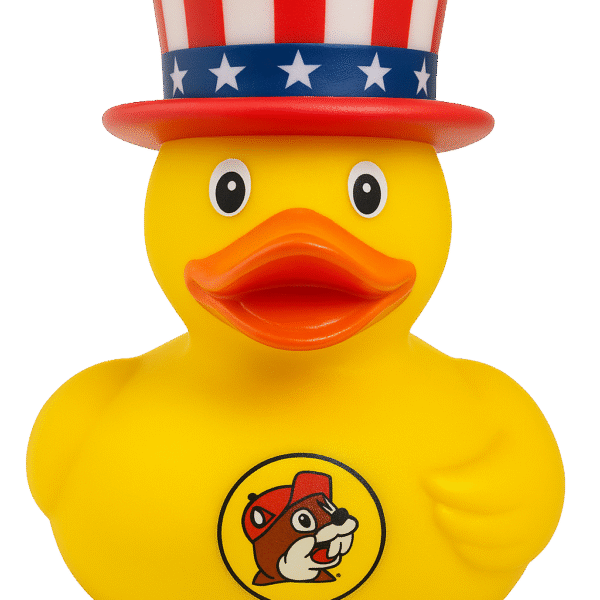 Yellow Rubber Duck with American Hat 8cm