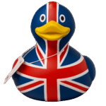 British Designed Rubber Duck 8cm