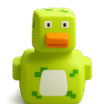 Green Mind Craft Digital Rubber Duck 5cm