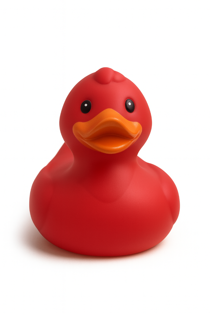 Red Rubber Duck  8 cm