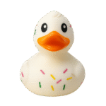 sprinkle whity Rubber duck 8cm