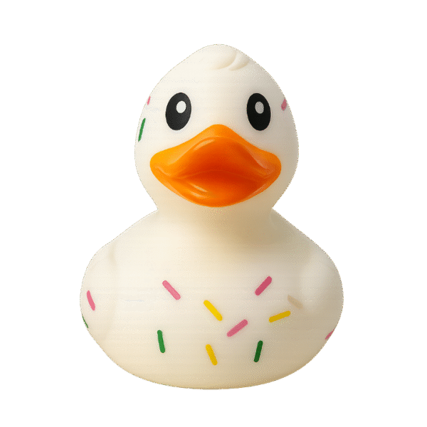 sprinkle whity Rubber duck 8cm