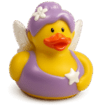 Fairy Grand Mother Butterfly Rubber Duck 5cm