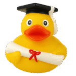 Graduation Rubber Duck 8cm