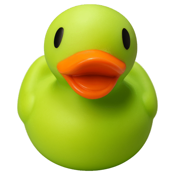 Classic Green Rubber Duck 8cm