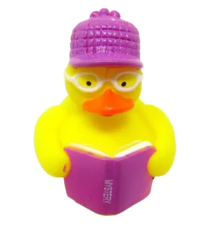 Reading Mystery Book Rubber Duck 5cm