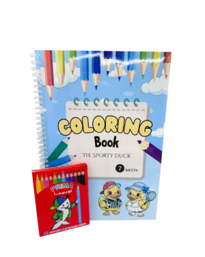 THE SPORTY DUCK COLORING BOOK 7 SHEETS