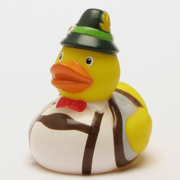 Bavarian Rubber Duck 8cm