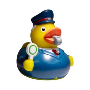 TRAIN GUIDE RUBBER DUCK 8CM