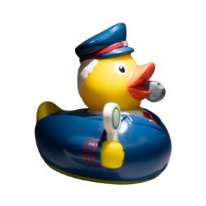 TRAIN GUIDE RUBBER DUCK 8CM - Image 2