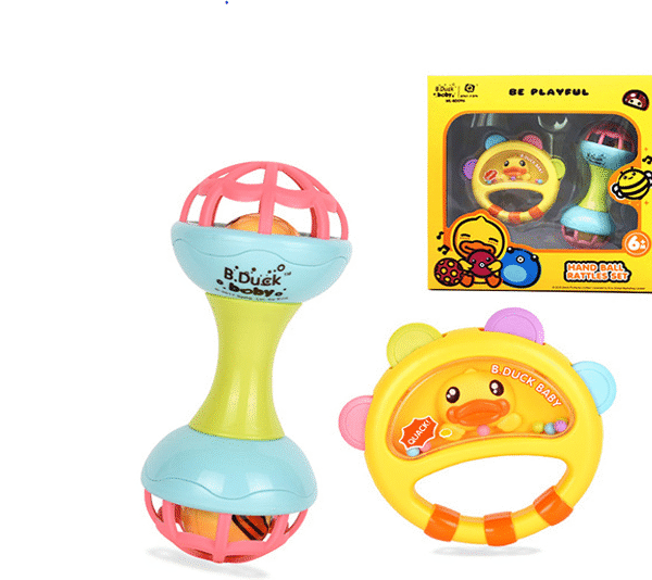 Duck BABY RATTLE SET 2PCS