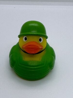 SOLDIER RUBBER DUCK 5CM