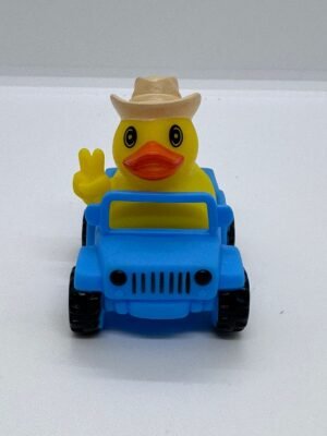 BLUE JEEB CAR WITH COOL DUCK 8CM