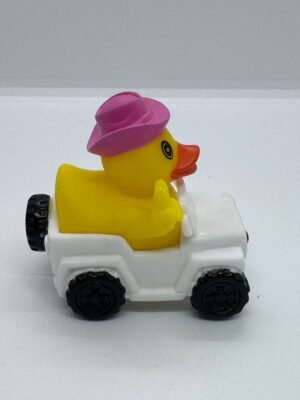 WHITE JEEB CAR WITH COOL DUCK 8CM - Image 2