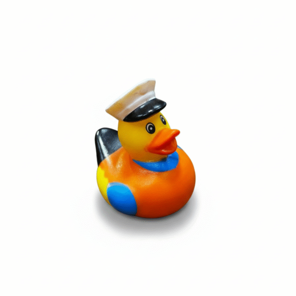 Captain Quack Rubber DucK5cm