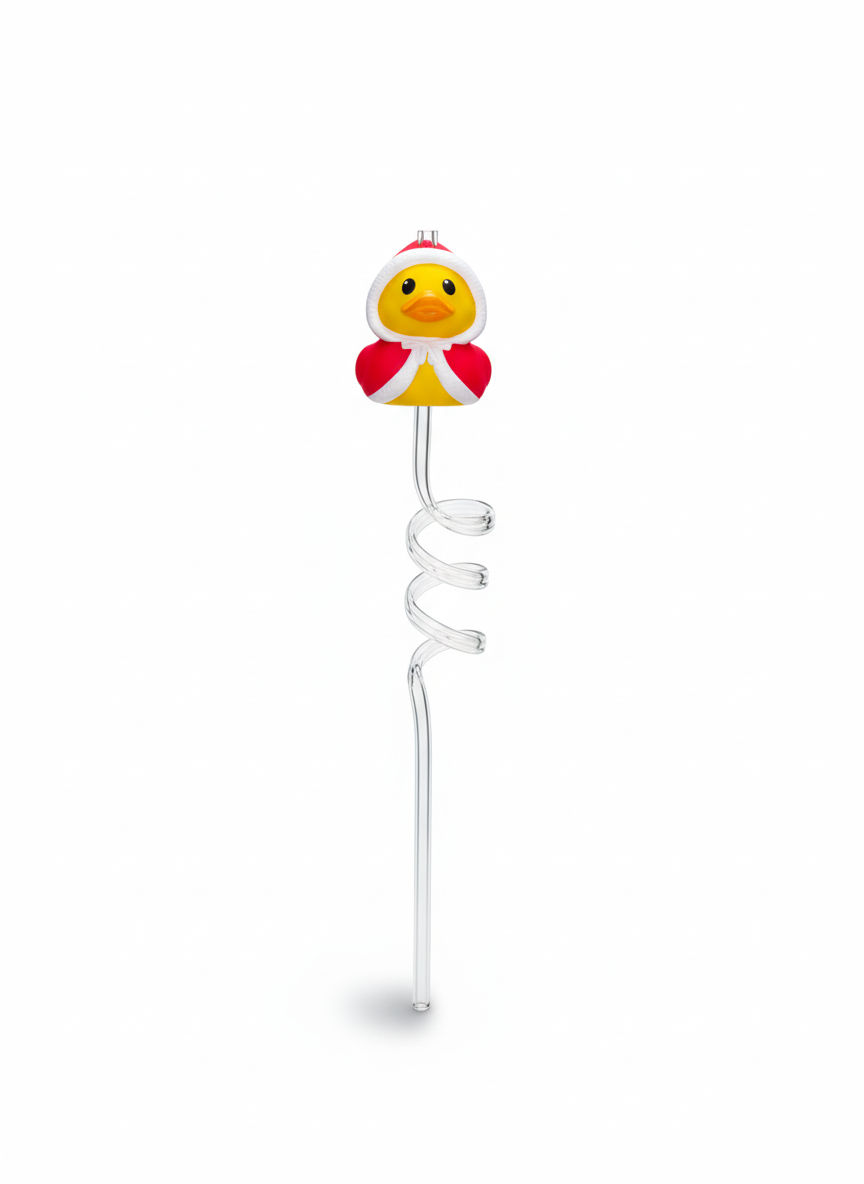 The "Santa Duck" Straw