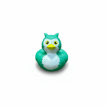 Green Owl Rubber Duck 5cm
