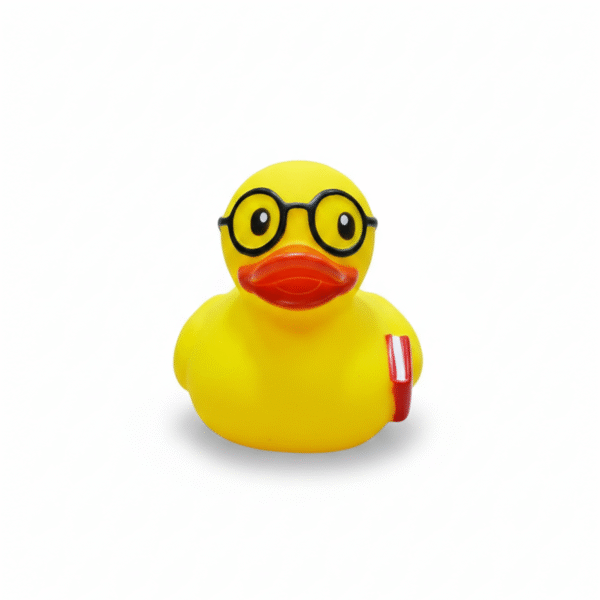 Bookworm DumDum Rubber Duck8cm