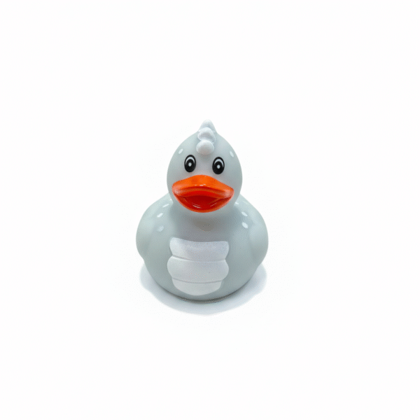Electric Azure Rubber Duck 5cm