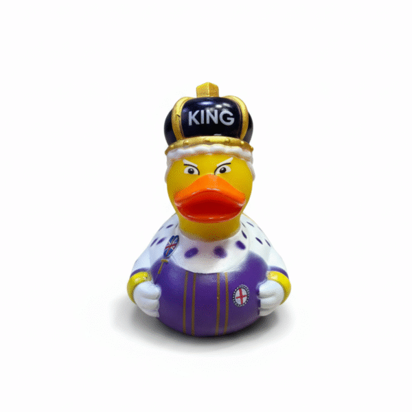 King Quack-the-Great Crown King Rubber Duck8cm