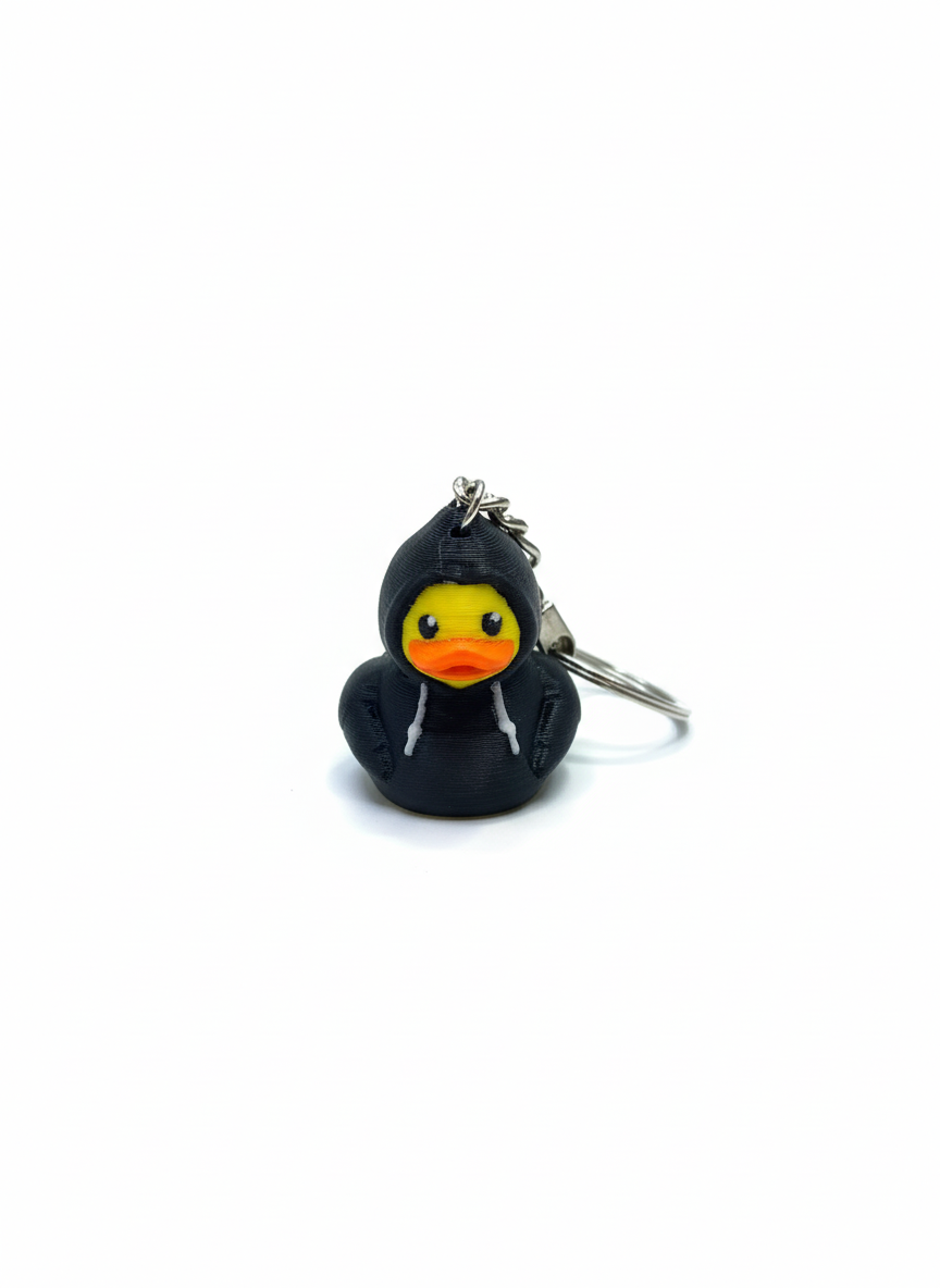 The "Cyber-Duck" Hacker 3D Printed Keychain