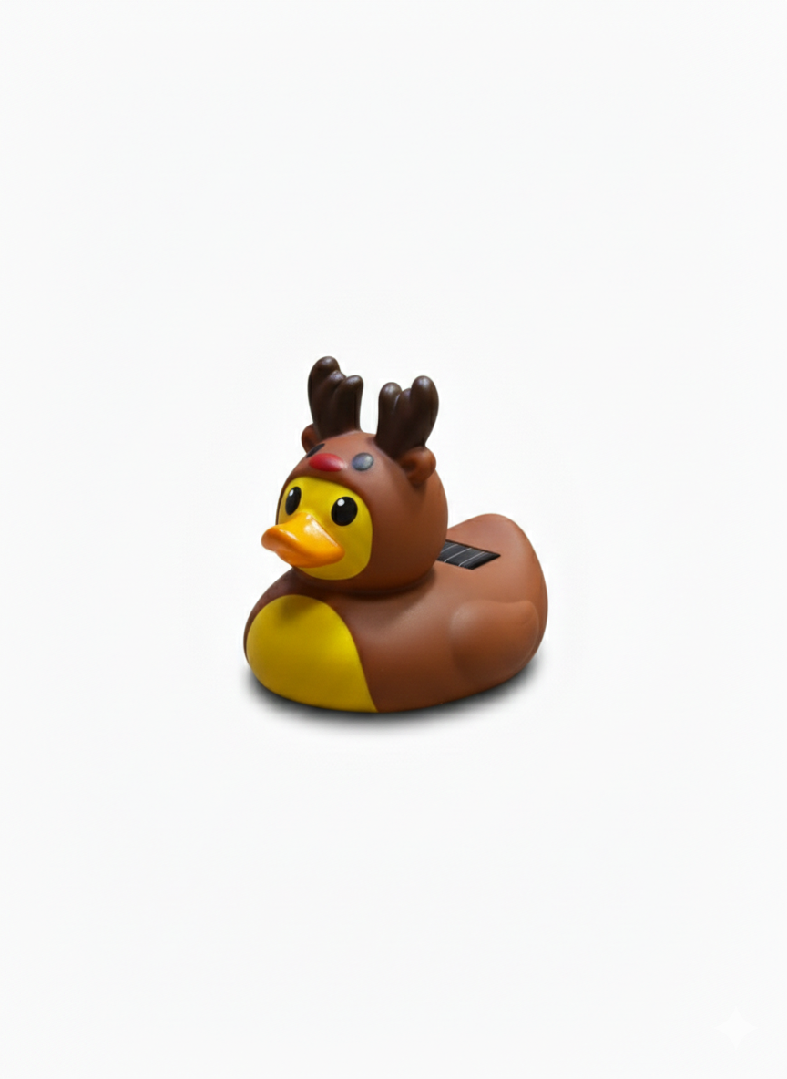 Reindeer Tub Thermometer Duck