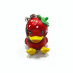 The Strawberry Duck Keychain