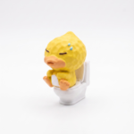 Geometric "Potty Time" Duck Figurine