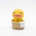 Geometric "Spa Day" Duck Figurine